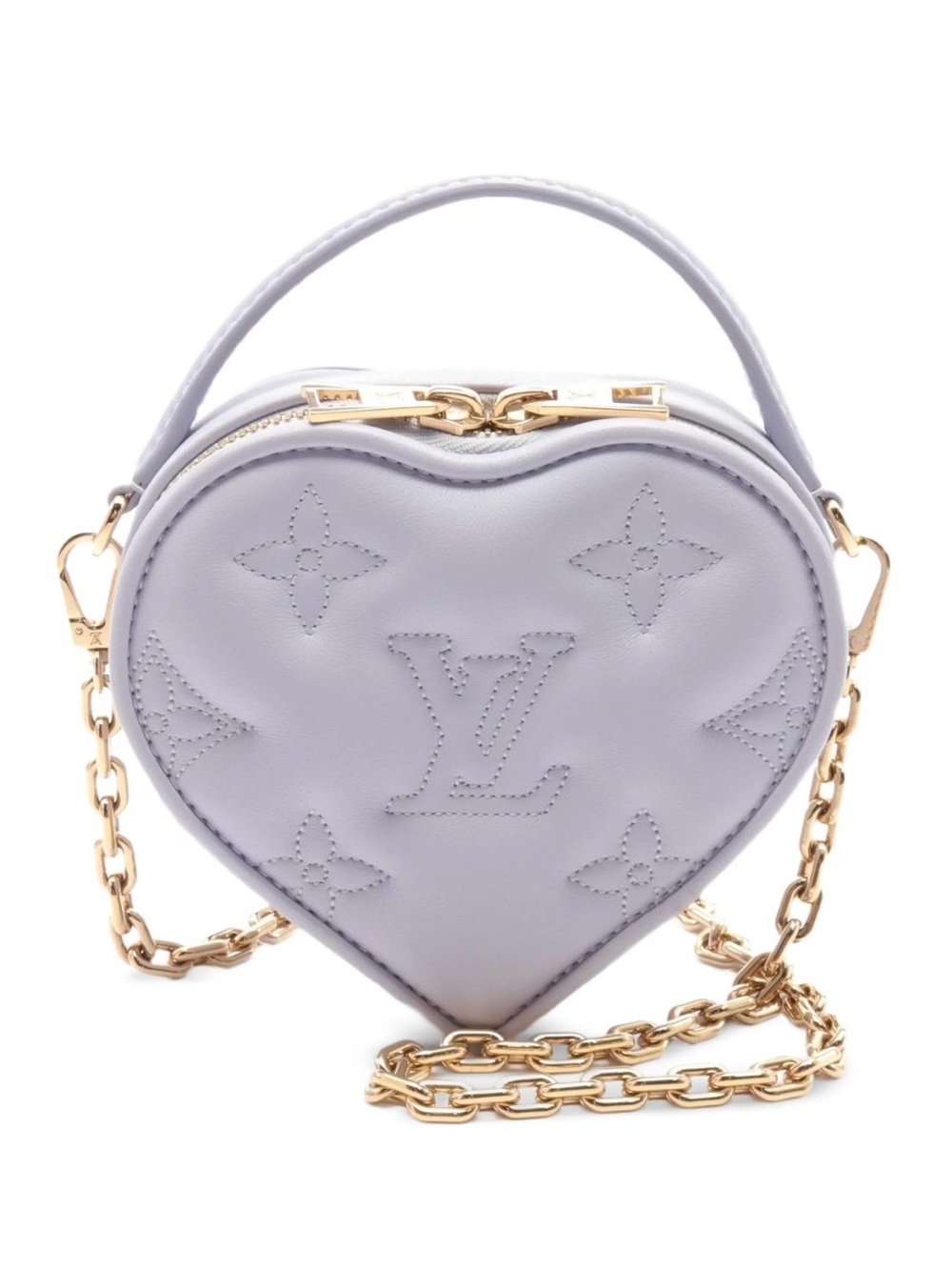 Louis Vuitton Pop My Heart Pouch Bubblegram Leather Lilac Crossbody Bag